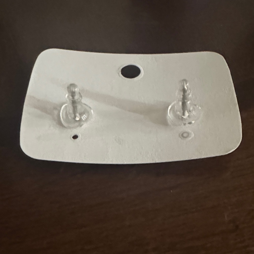 Pink Ribbon Heart Earrings - Picture 3 of 3